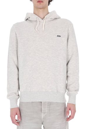 Autry Grey Cotton Hooded Sweatshirt