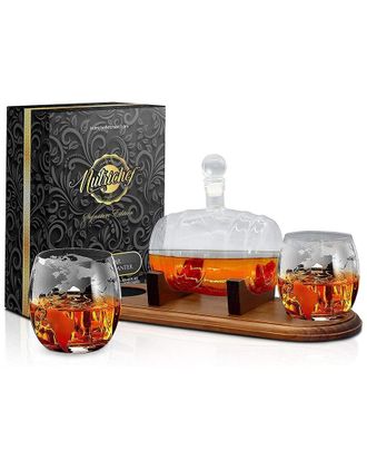 Nutrichef Home Bar Decanter Set