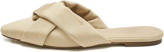 Ferragamo Mules con nodo - Toni neutri