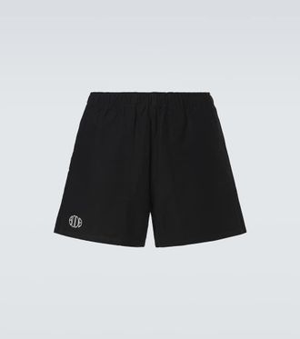 Bode Logo cotton twill Bermuda shorts