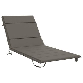 vidaXL Cuscino Per Lettino Gemert 100% Poliestere Grigio Vidaxl