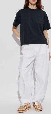 Golden Goose T-shirt With Vintage Effect, Womens, Black