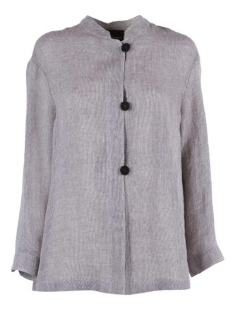 Emporio Armani Relaxed Fit Linen Blend Blazer