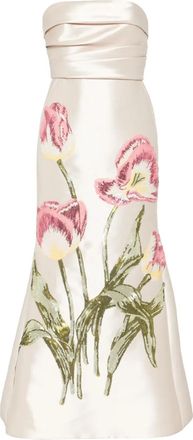 Amsale Abito da sera con paillettes - Toni neutri