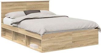 vidaXL Estructura De Cama Sonoma 140 X 200 Cm Madera De Pino Macizo Vidaxl