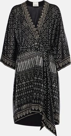 Isabel Marant Abito corto Nawel in lamé