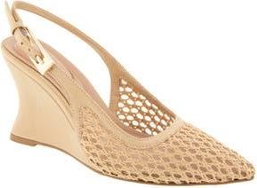 BCBGeneration Xyla Slingback Pointed Toe Wedge Pump in Natural at Nordstrom Rack, Size 7.5