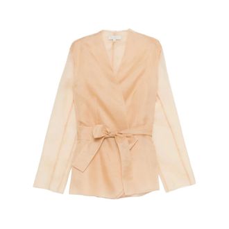 Antonelli Blouses, female, Beige, Size: M Jacket Antonelli