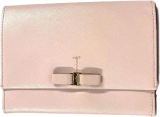 Ferragamo Pre-owned Clutches, female, Pink, Size: ONE SIZE Pre-owned Leather clutches