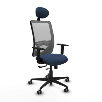 Piqueras y Crespo Silla Piqueras Y Crespo Zulema Gris Cuero Sint&eacute;tico Azul