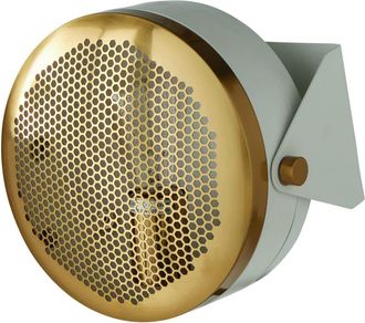 Signature Aplique de metal blanco y dorado - A22 cm