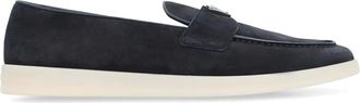 Prada Schoenen, Heren, Blauw, 42 EU, Su&egrave;de, Su&egrave;de Loafers