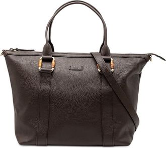 Gucci Pre-owned Gucci Leather Bamboo Satchel 6QC9AYOM9MRJDJ2N