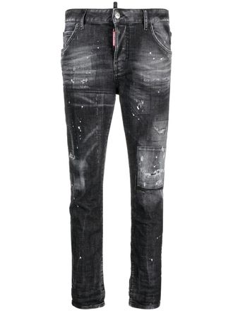 Dsquared2 Jeans skinny con effetto vissuto - Nero