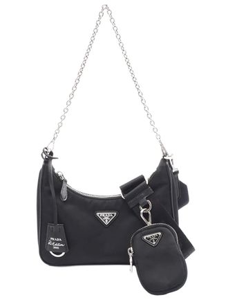 Prada 2013-2025 Tessuto Re-Edition 2005 shoulder bag - Black