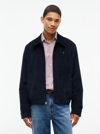 Tommy Hilfiger Mens Stretch Corduroy Ivy Jacket - Navy Blue - XXXL