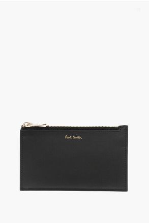 Paul Smith Leather Card Holder with Bayadere Detail size Unica