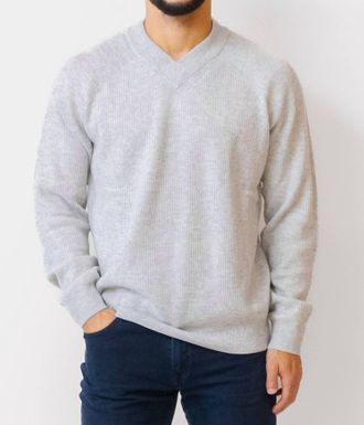 Rails Ansel V-Neck Sweater In Grey