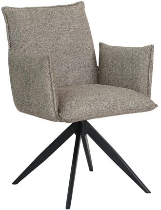 Global Interiors 360&deg; drehbarer Design Esszimmerstuhl Nella - Graubraun