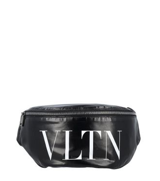 Valentino Garavani Black Logo Large Crossbody Bag