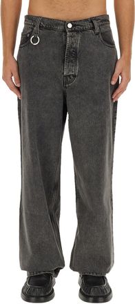 &Eacute;tudes Studio Wide Leg Organic Cotton Jeans - Black