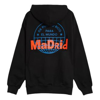 adidas x Bad Bunny DtMF Tour Merch Madrid Relaxed Hoodie Black LH0427