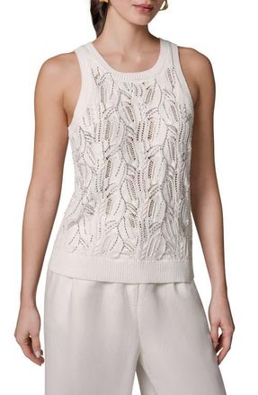 DKNY Open Stitch Sweater Vest in Cream at Nordstrom, Size X-Small