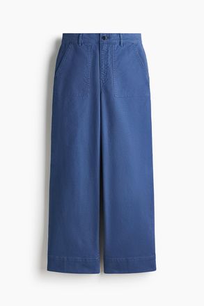 H&M Hose aus Baumwollcanvas - Blau