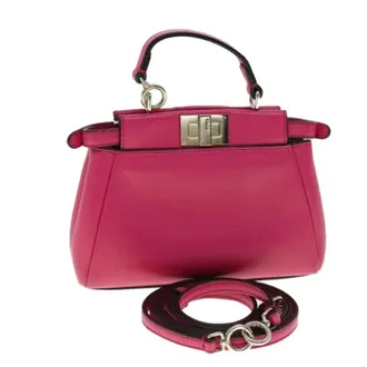 Fendi Pre-owned Handbags, female, Pink, Size: ONE SIZE Pre-owned Handbag