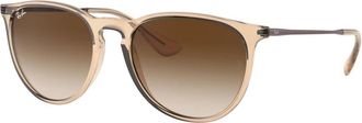 Ray-Ban Erika Zonnebril - Dames - Zonnebrillen - Bruin - 54 MM - Accessoires