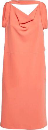 Balenciaga Jurk met col - Oranje