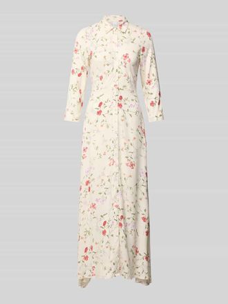 Vero Moda Hemdblusenkleid aus Viskose mit Knopfleiste Modell SAVANNA in Offwhite, Gr&ouml;&szlig;e XL