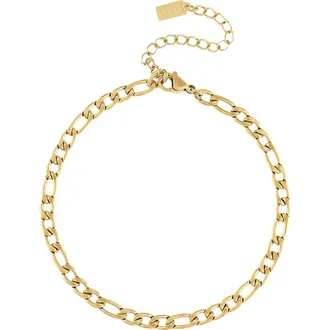 BEN ONI Figaro Chain Anklet in Gold at Nordstrom