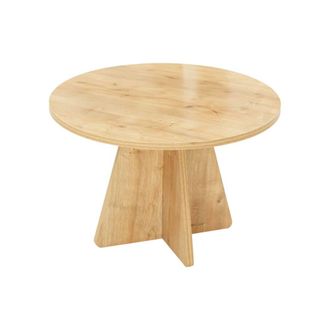 Dmora Mesa de caf&eacute; efecto madera roble 60x60 cm