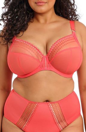 Elomi Matilda Full Figure Underwire Plunge Bra in Sunset at Nordstrom, Size 36Gg