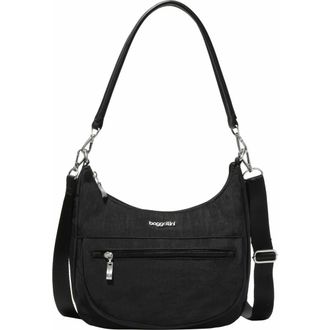 Baggallini Modern Pocket Half Moon Shoulder Bag in Black at Nordstrom