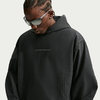 Nike Mens Tech Dri-FIT Shori Knit Pullover Hoodie in Black | IM5723-010