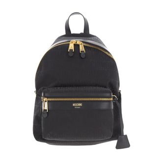 Moschino Backpacks, male, Black, Size: ONE SIZE Logo Backpack
