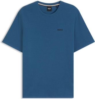 BOSS Cotton-blend pajama T-shirt with embroidered logo