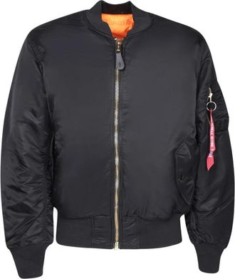 Alpha Industries Zwarte Jas voor Mannen Stijlvol - Heren - Bomber jackets - Zwart - XL - Nylon - Jassen