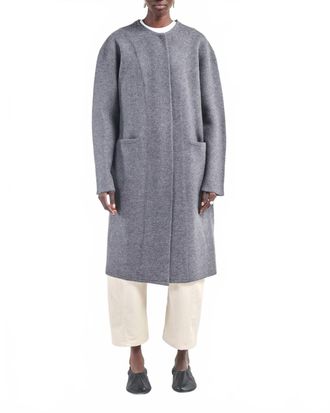 Maria McManus Womens Cloak Sweater Coat In Charcoal