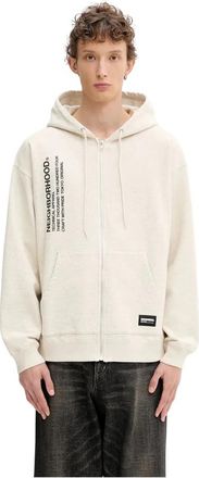Neighborhood Solid Sweat Zip Hoodie LS - Heren - Hoodies - Beige - XL - Katoen - Hoodies & sweatvesten