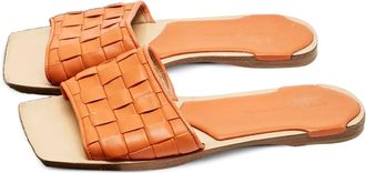 Bottega Veneta Sandali con design Intrecciato - Arancione