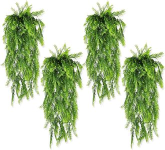 OEM Juego De 8 Plantas Colgantes Artificiales: Helecho Artificial, Plantas Colgantes Artificiales, Planta Colgante Verde Artificial, Helecho Artificial, D