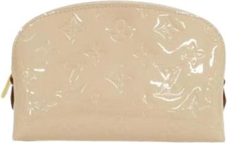 Louis Vuitton Pre-owned Mini Bags, female, Pink, Size: ONE SIZE Pre-owned Vernis Pochette Cosmetic Pouch