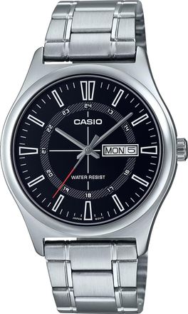 Casio Mens Day Date Analog Watch with Black Dial - MTP-V006D-1CUDF