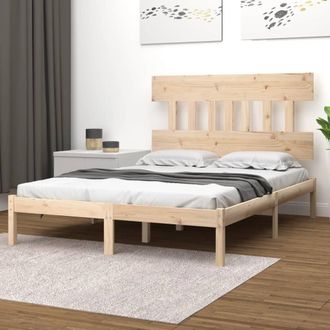 vidaXL Estructura De Cama De Madera Maciza 140x200 Cm Vidaxl