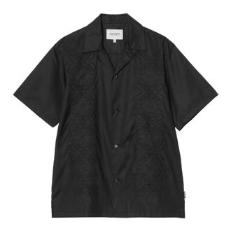 Carhartt Work in Progress S/S Signet Shirt - Heren - Korte mouwen Overhemden - Zwart - S - Overhemden