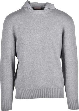Herno Truien & Vesten, Heren, Grijs, M, Katoen, Pullover Girocollo