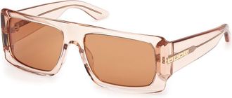 GCDS GD0053 72E Mens Sunglasses Pink Size 56